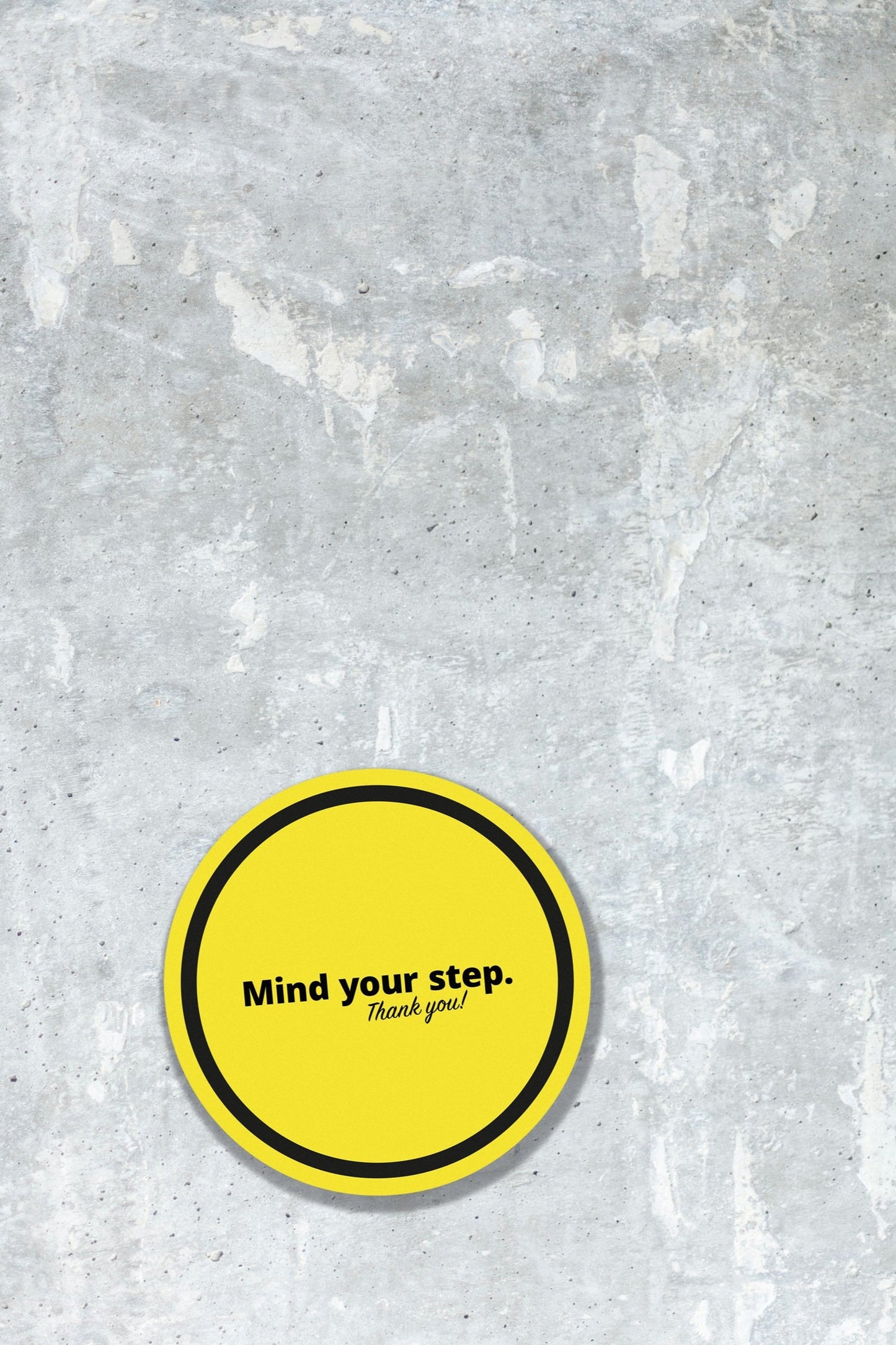 Round Floor Decal - Safety