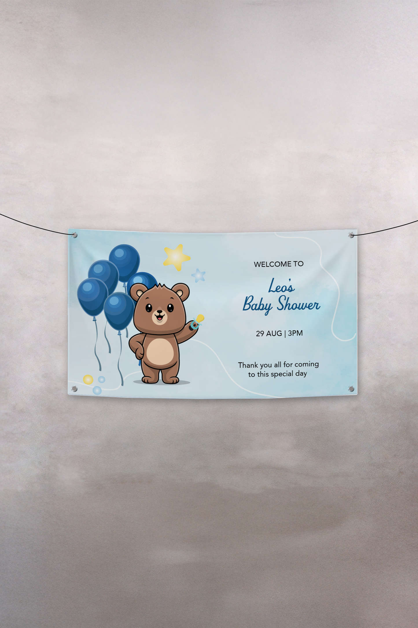 Baby Shower Banners - 2200 x 1450  mm
