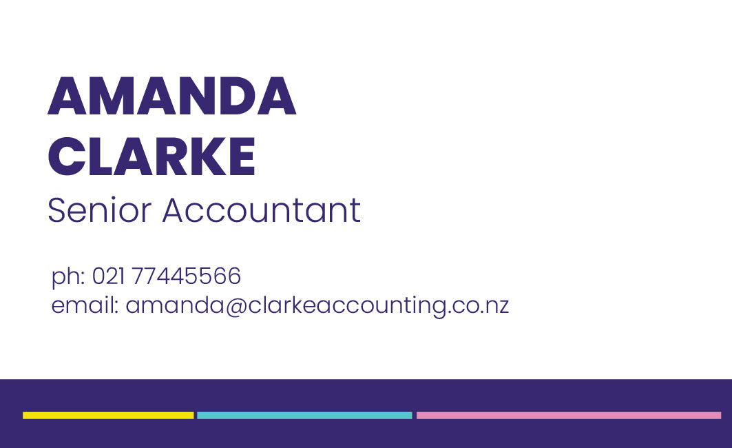 Business Card Double Sided - Accounting