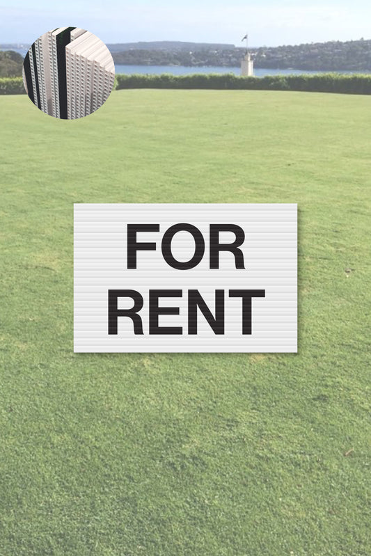 Ready-made FOR RENT Corflute Signage