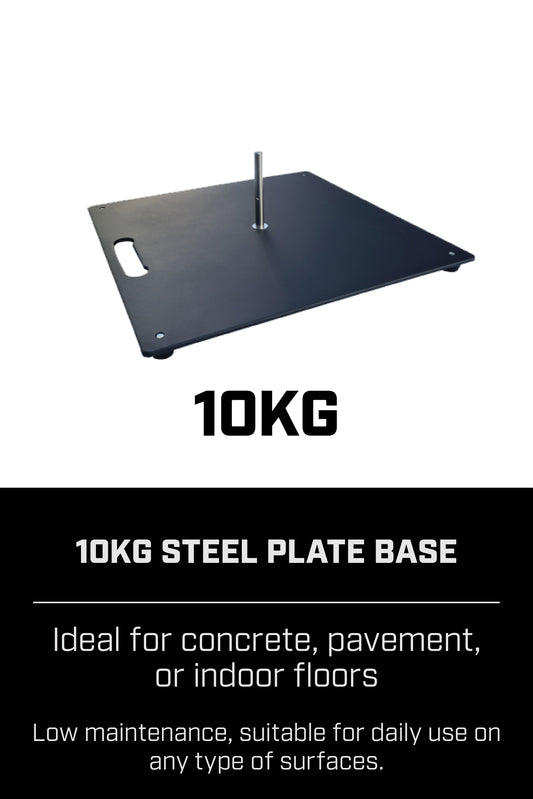 10KG STEEL PLATE FLAG BASE