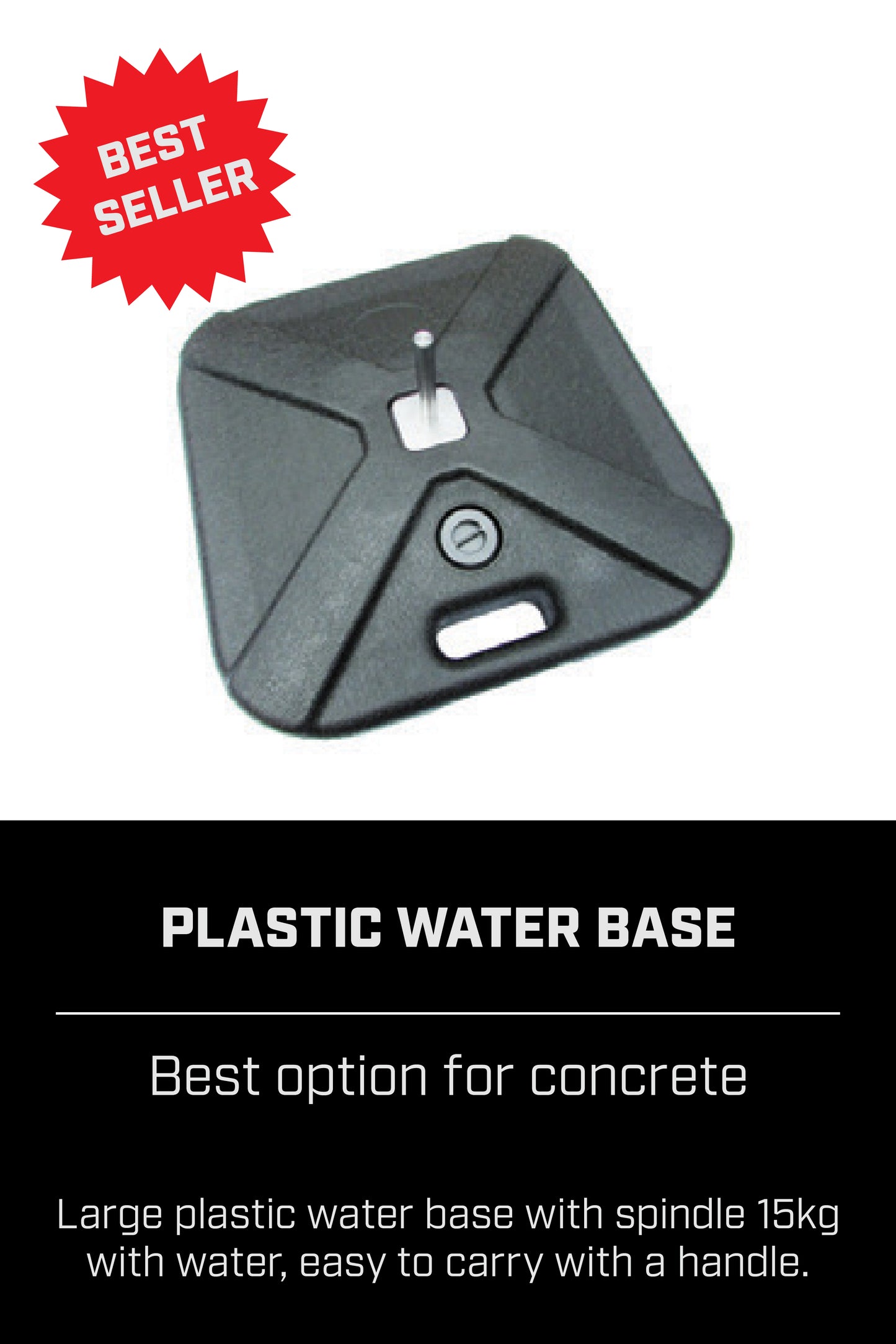 PLASTIC WATER FLAG BASE