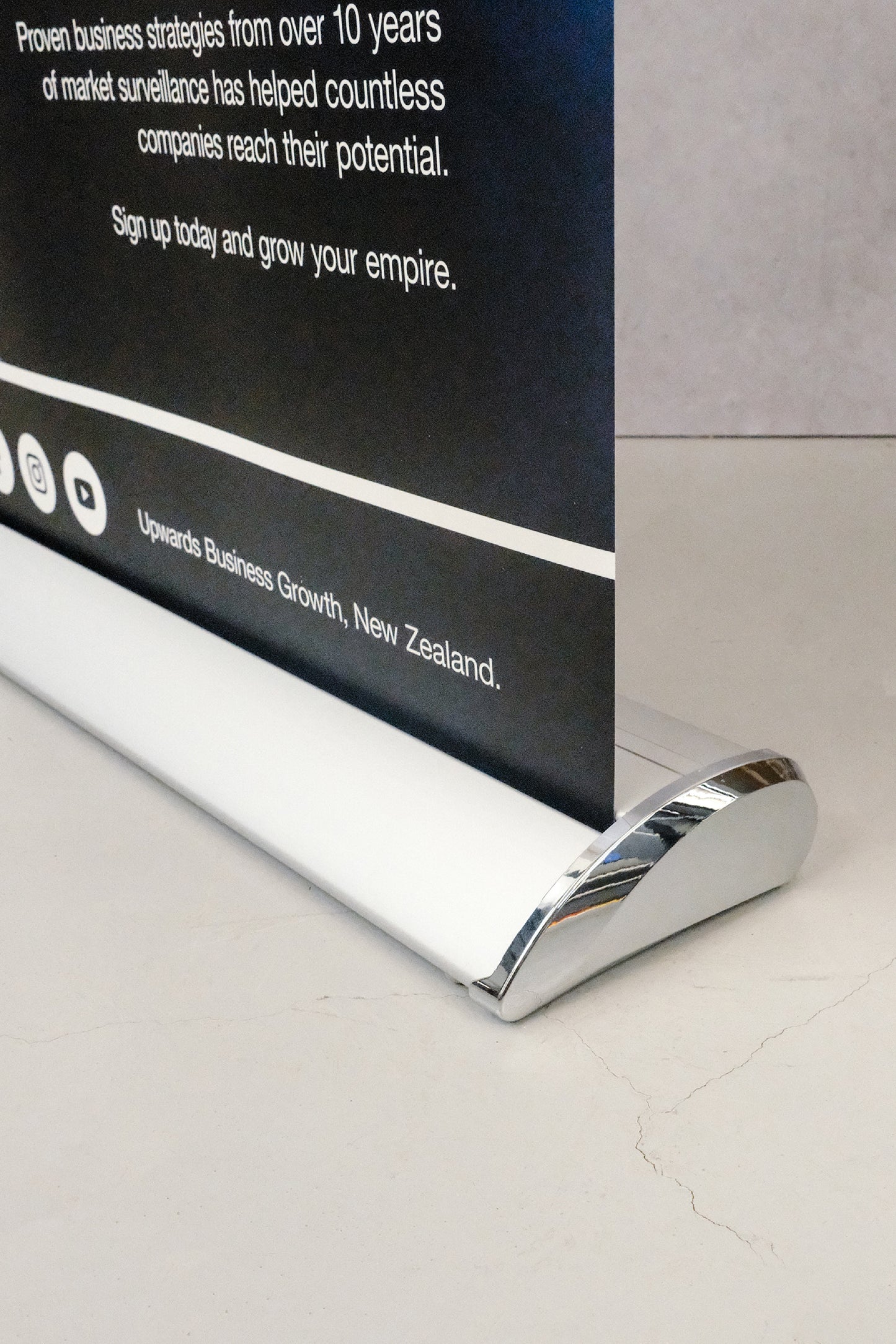 Prestige Guest Speaker Banner Silver Frame