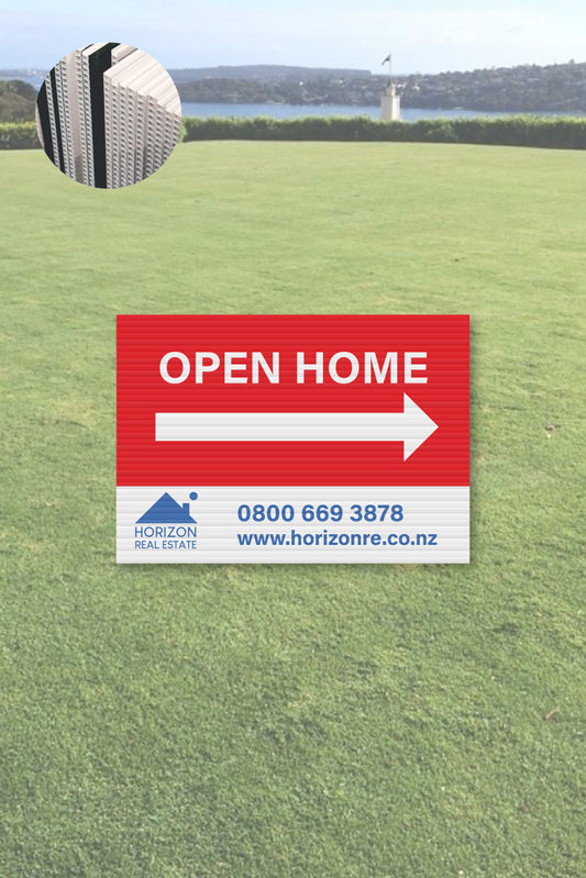 Open Home Corflute Signage