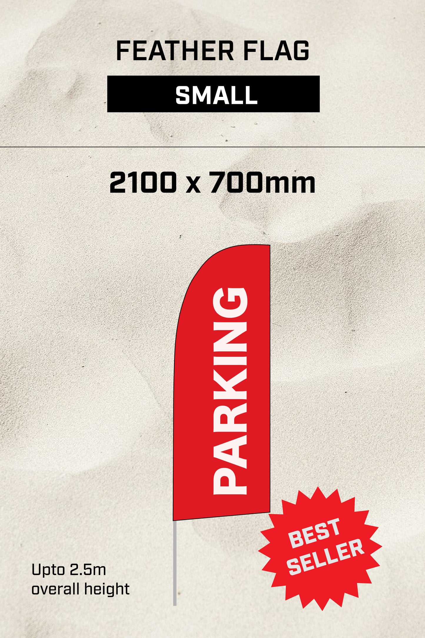 Ready-made Small Feather Parking Flag