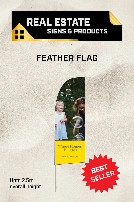 Ready-made Small Feather Real Estate Company Flag