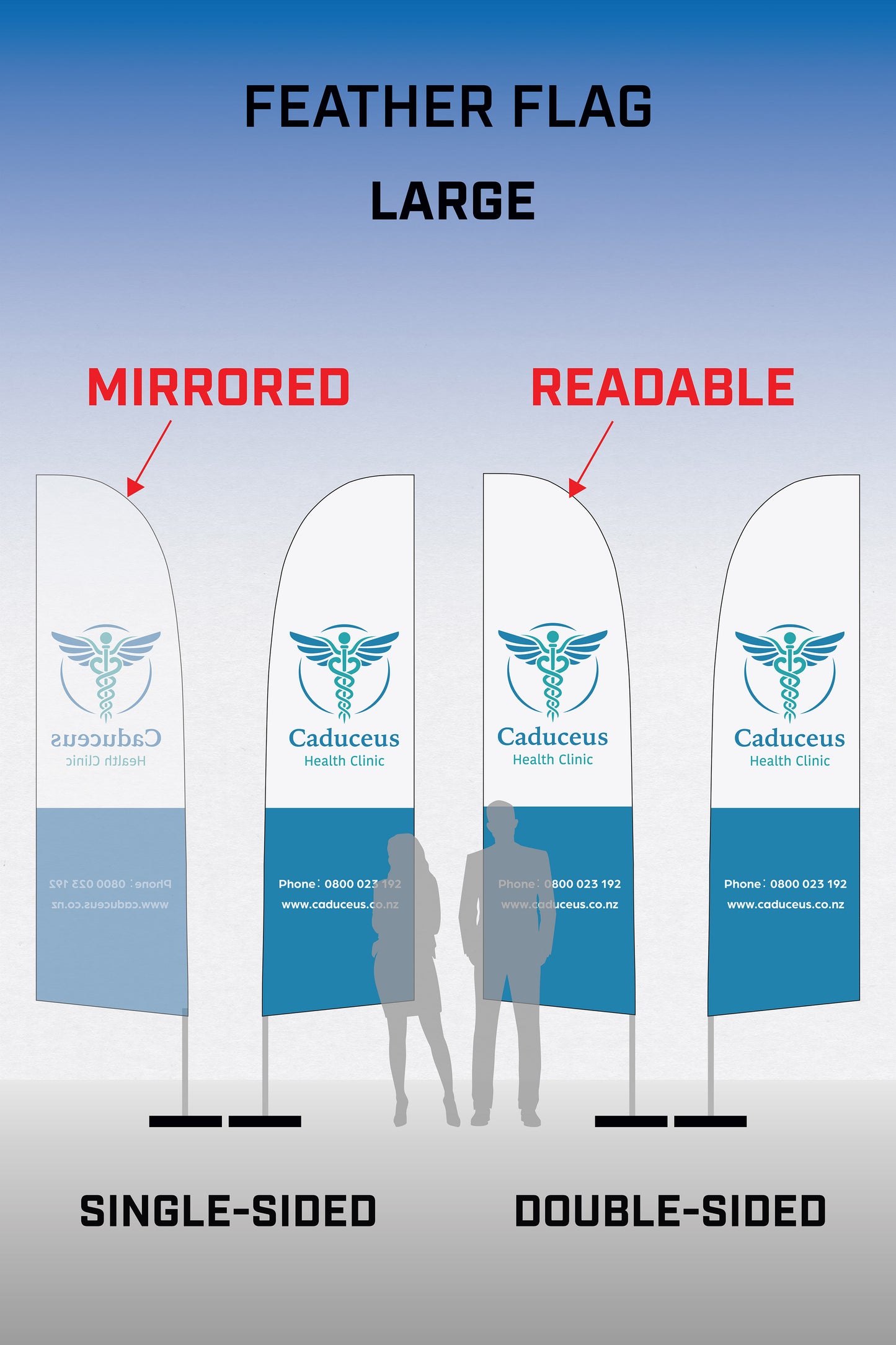 Ready-made Large Feather Auto Repair Flag