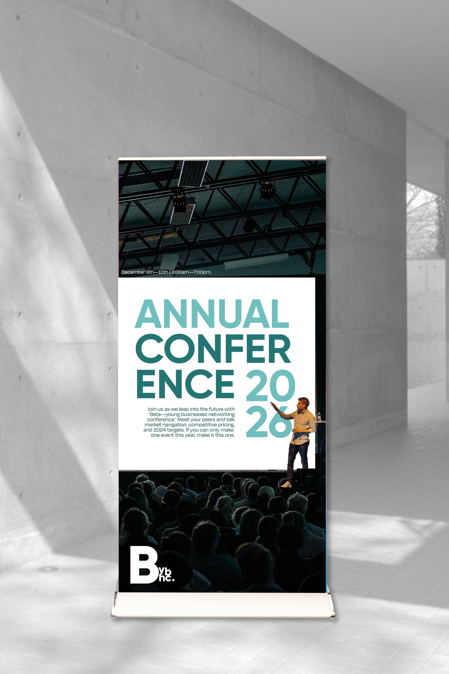 Prestige Annual Conference Pull-Up Banner Silver Frame