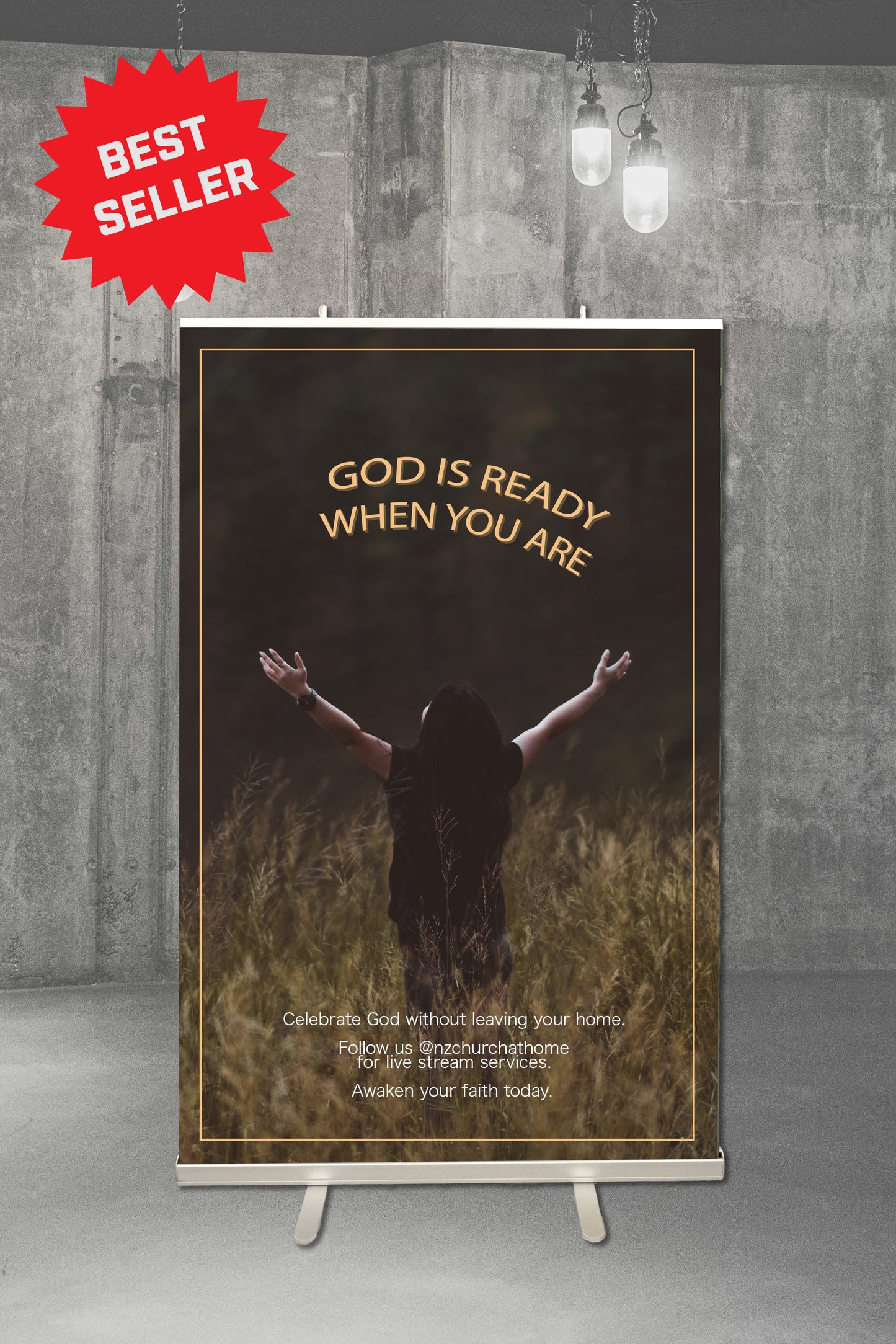 Worship Pull-up Banner 1200 x 2000mm