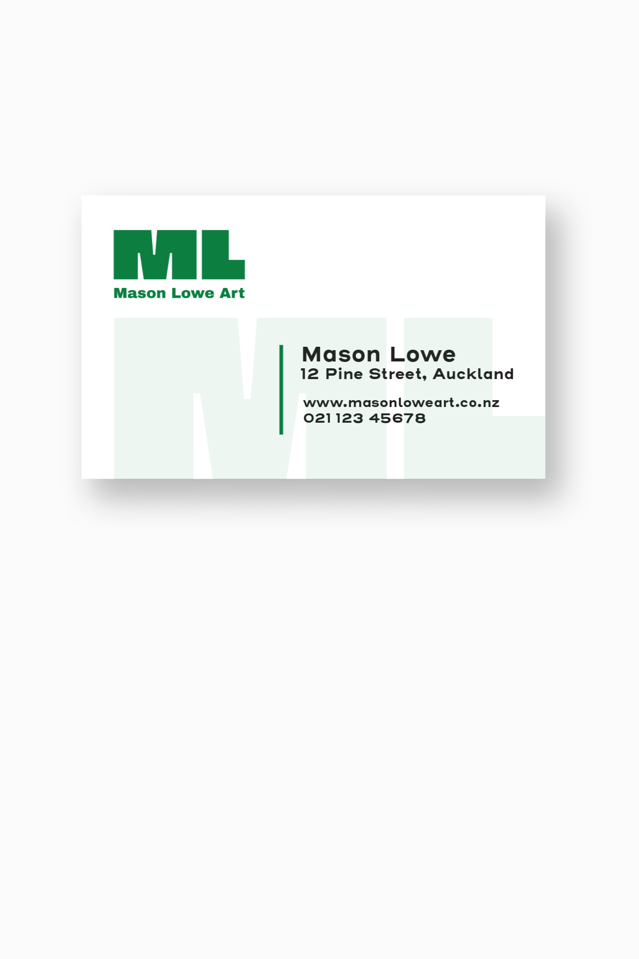 Business Card Single Sided - Art