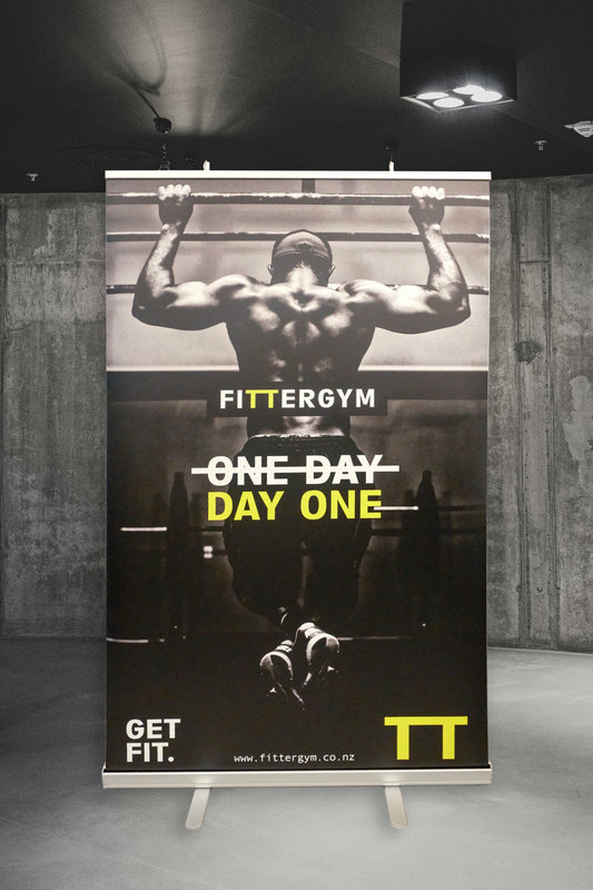 Gym Pull Up Banner - 850 x 2040 mm