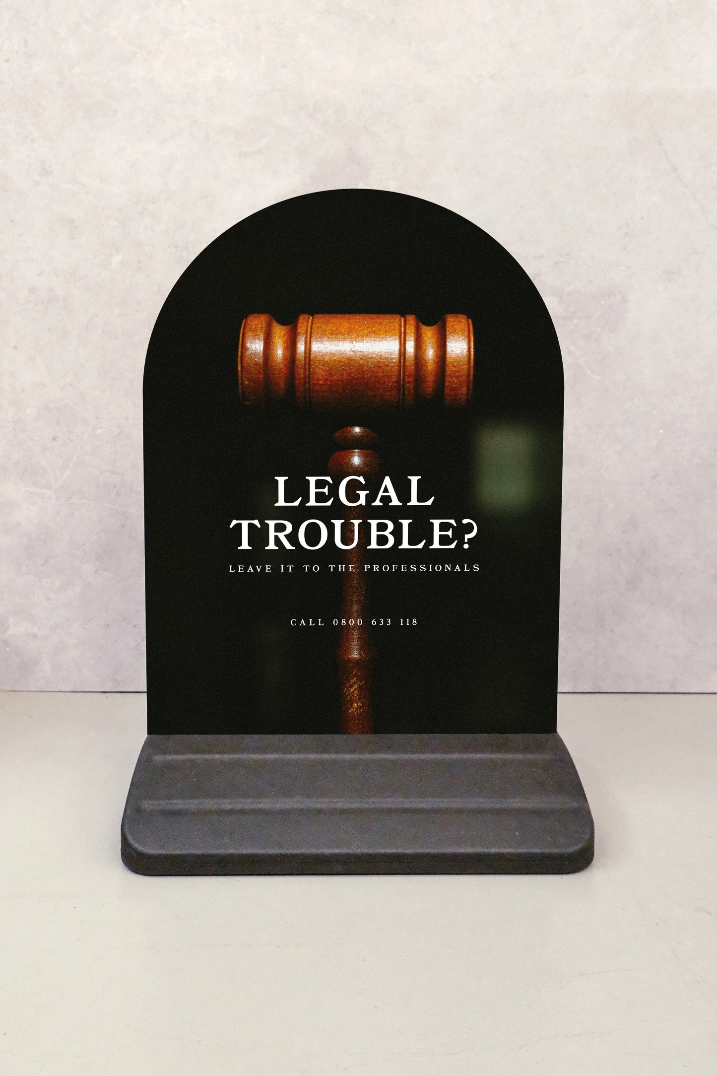 Footpath Legal Sign Custom Shape