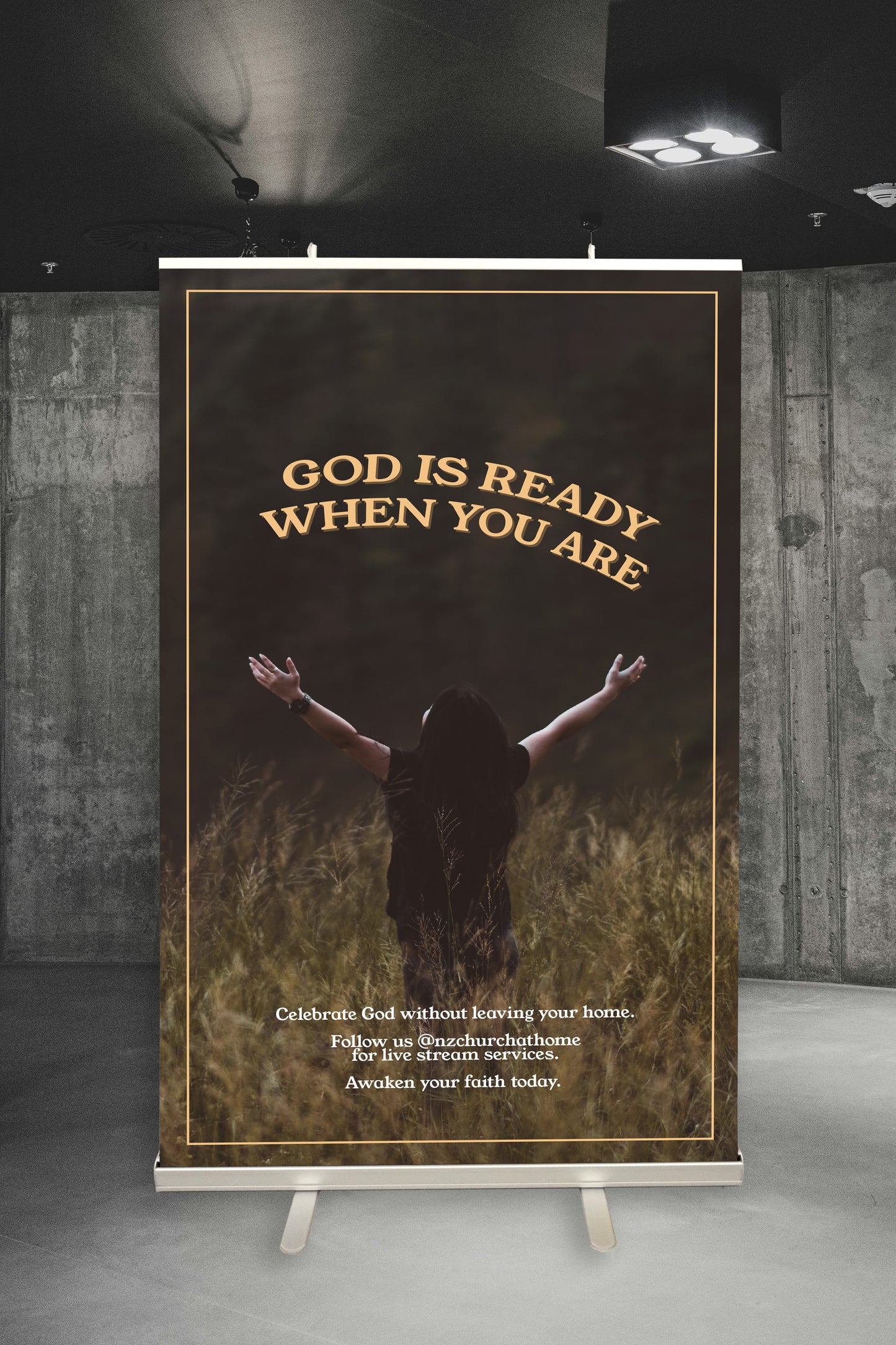 Church Pull Up Banner - 850 x 2040 mm