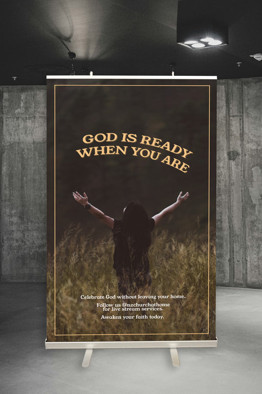 Church Pull Up Banner - 850 x 2040 mm