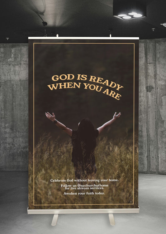 Church Pull Up Banner - 1200 x 2040 mm