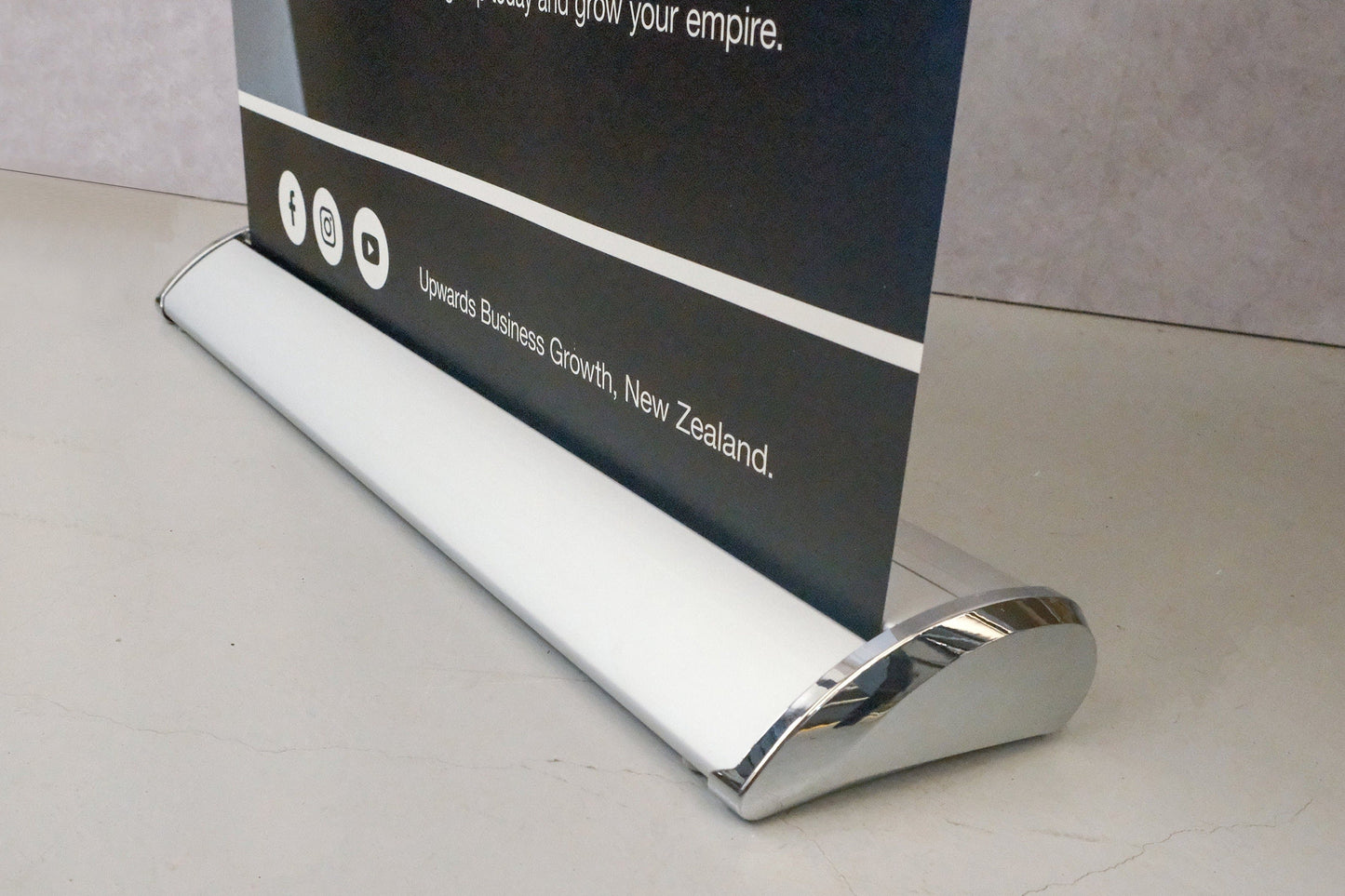 Prestige Pull Up Banner Silver Frame