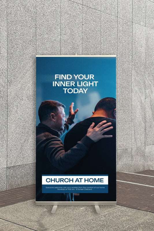 Church Pull Up Banners - 1000 x 2020 mm