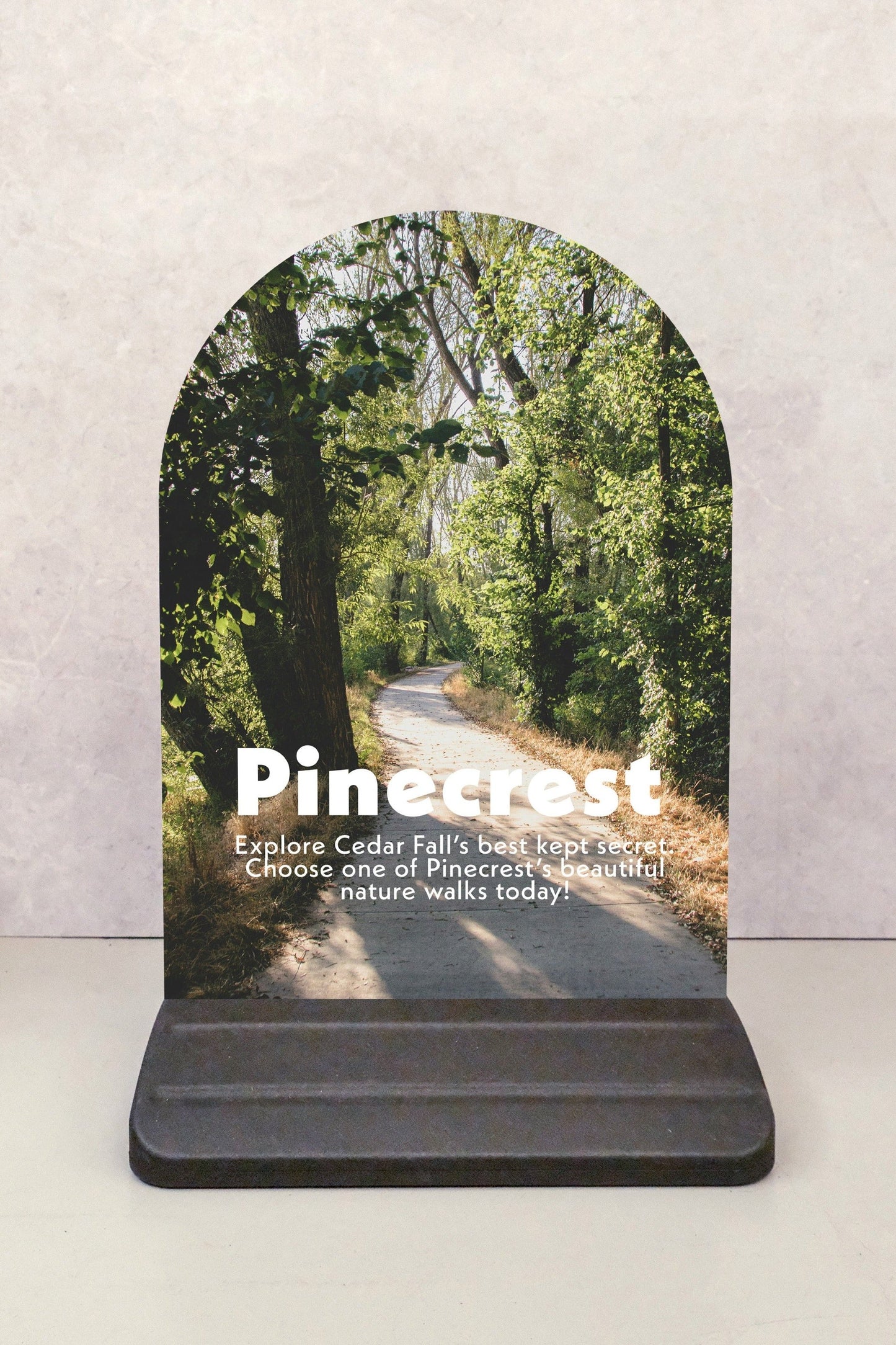 Footpath Sign Custom Shape