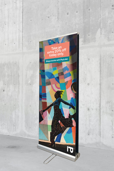 PayLater App Double Sided Pull-Up Banner