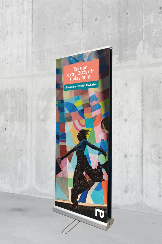 PayLater App Double Sided Pull-Up Banner