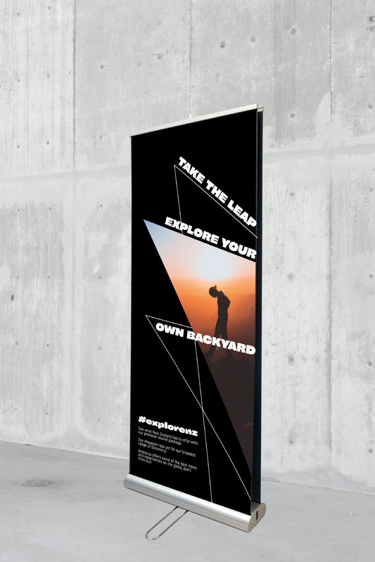 New Zealand Tourism Double Sided Pull-Up Banner
