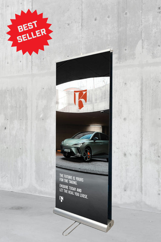 Luxury Vehicle Double Sided Pull-Up Banner