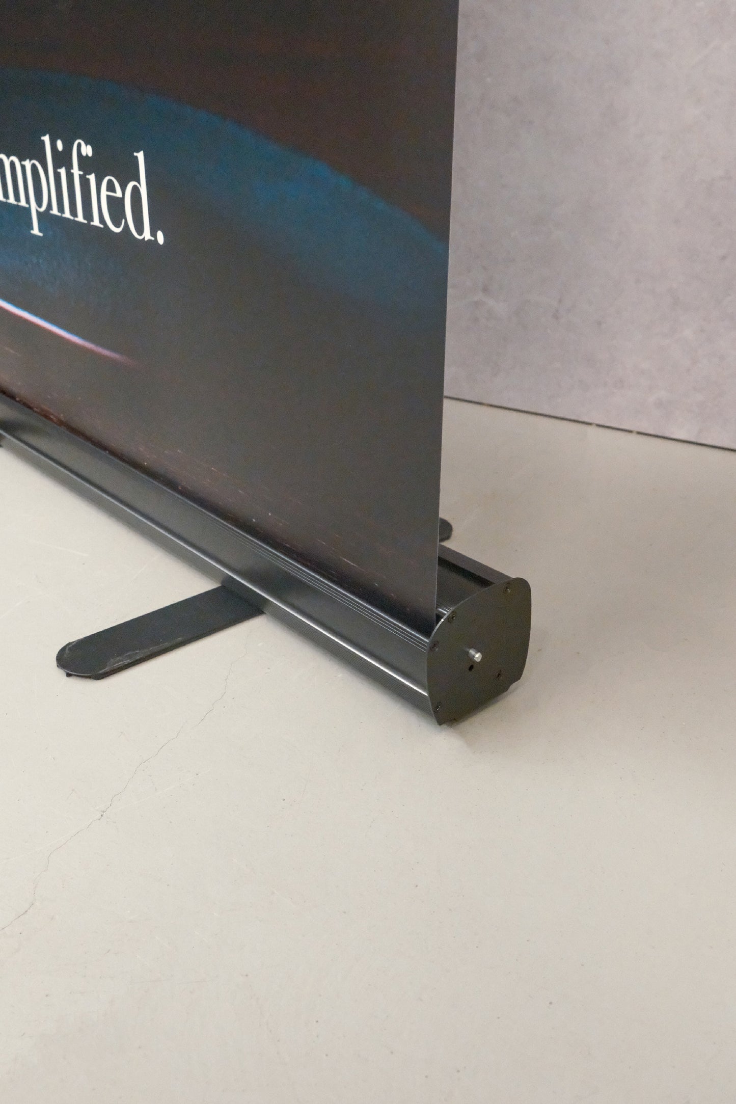 Advertising Roll Up Banner Black Base