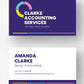 Business Card Double Sided - Accounting