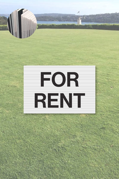 Ready-made FOR RENT Corflute Signage