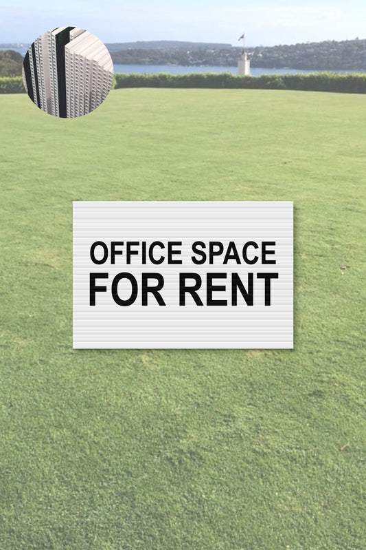 Office Space For Rent Corflute Sign