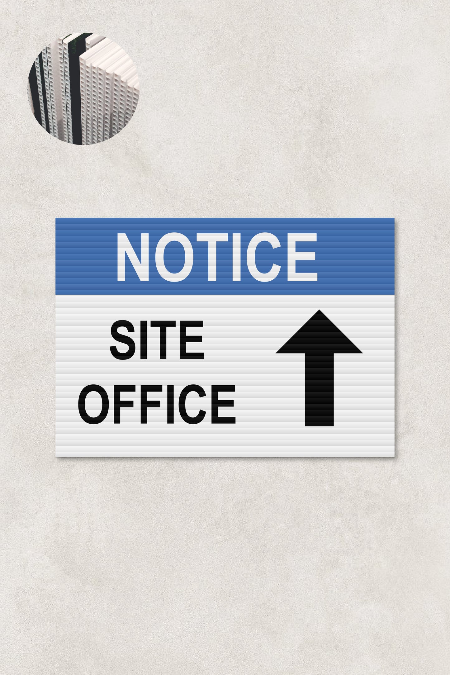 Notice Site Office Corflute Sign