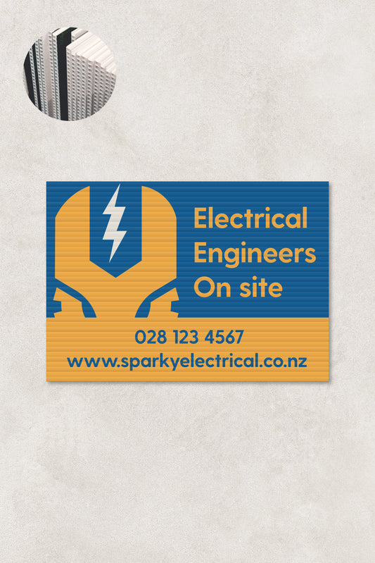 Electrical Engineers Onsite Corflute Sign