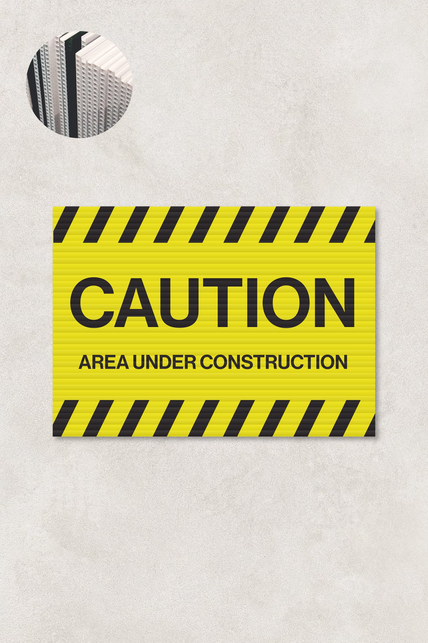 Caution Corflute Sign