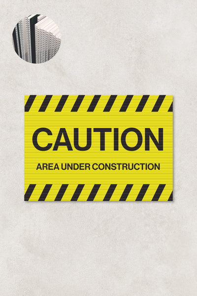 Caution Corflute Sign