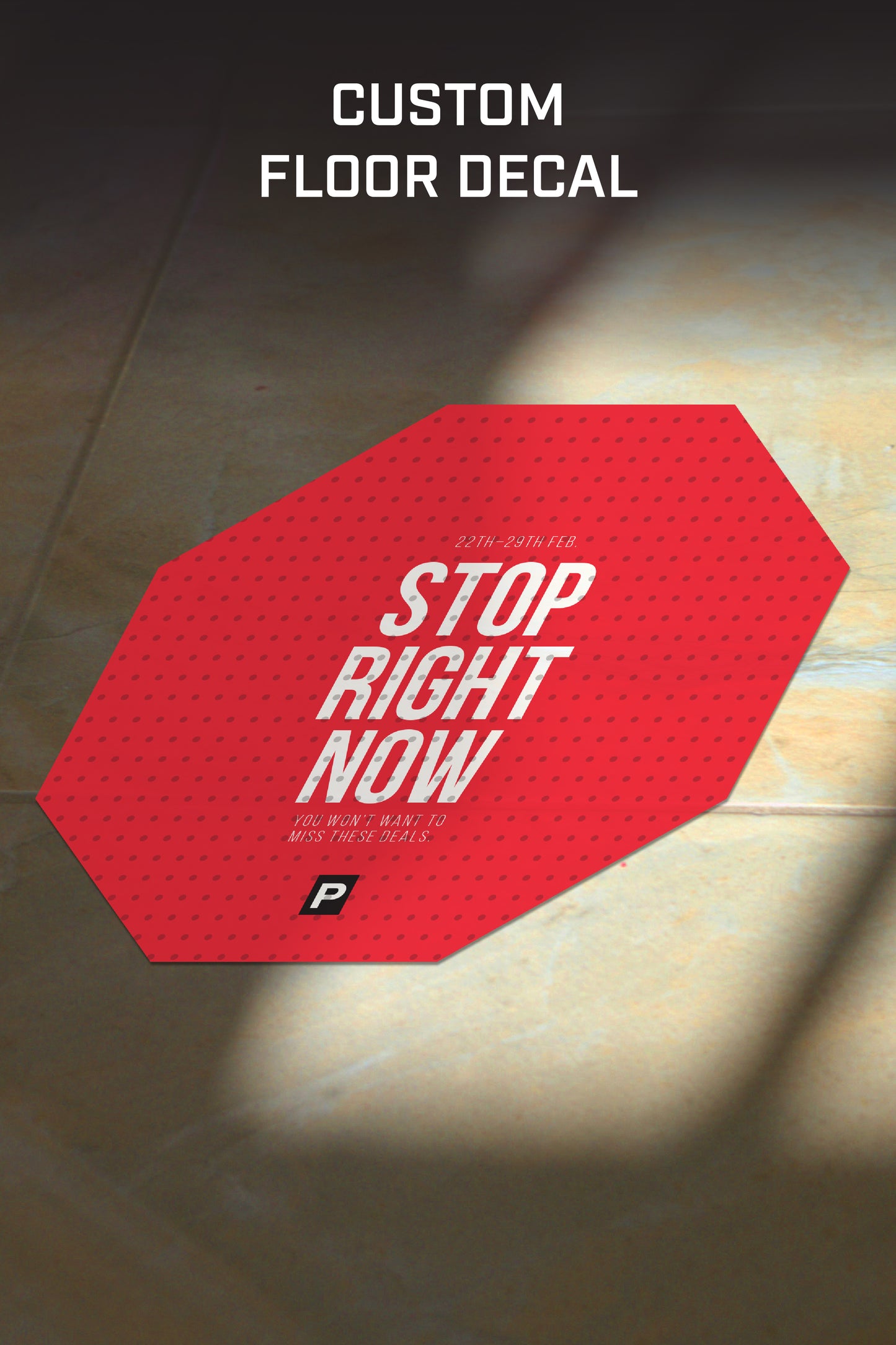Store Sale Custom Floor Decal