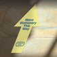 Arrow Shape Stationary Store Floor Decal