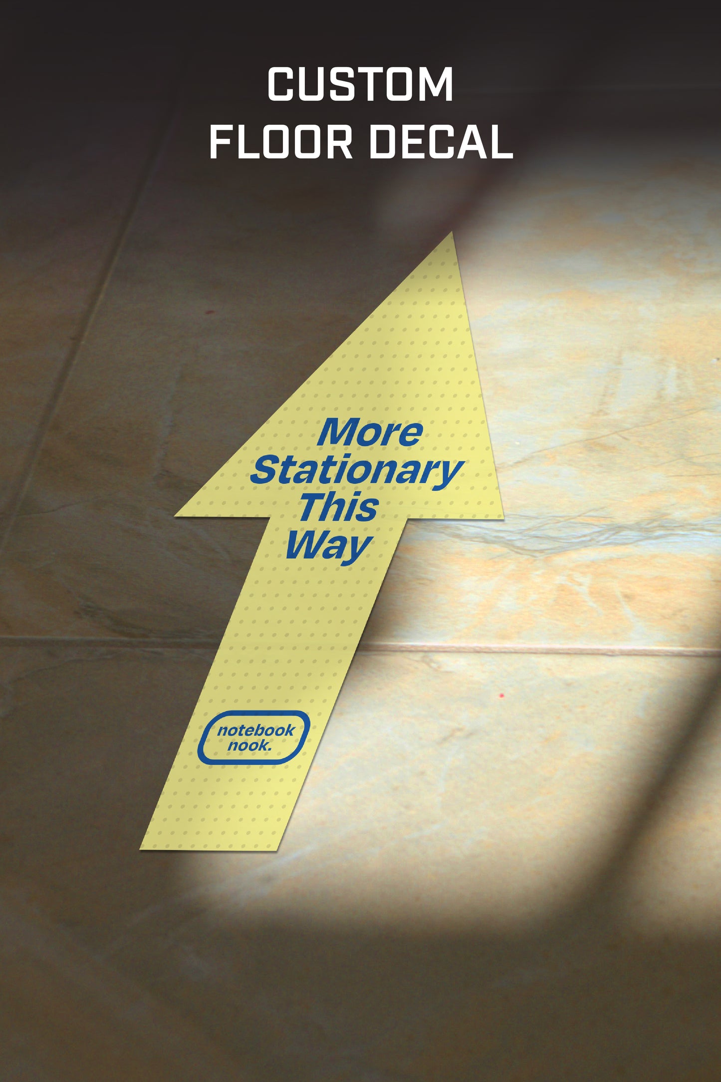 Arrow Shape Stationary Store Floor Decal