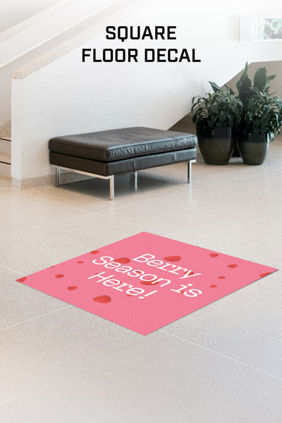 Berry Season Is Here Square Shape Floor Decal