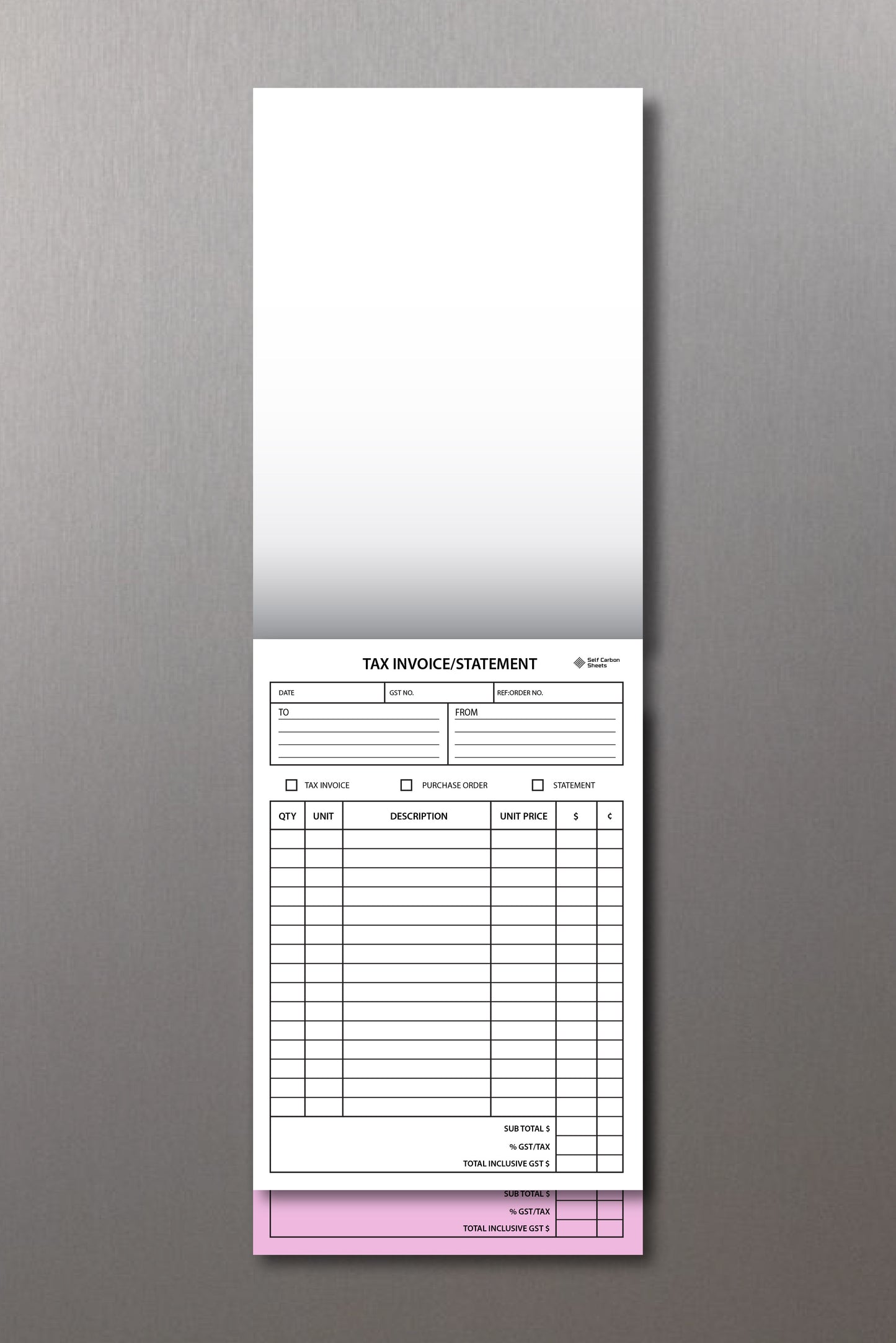 Custom Invoice Book