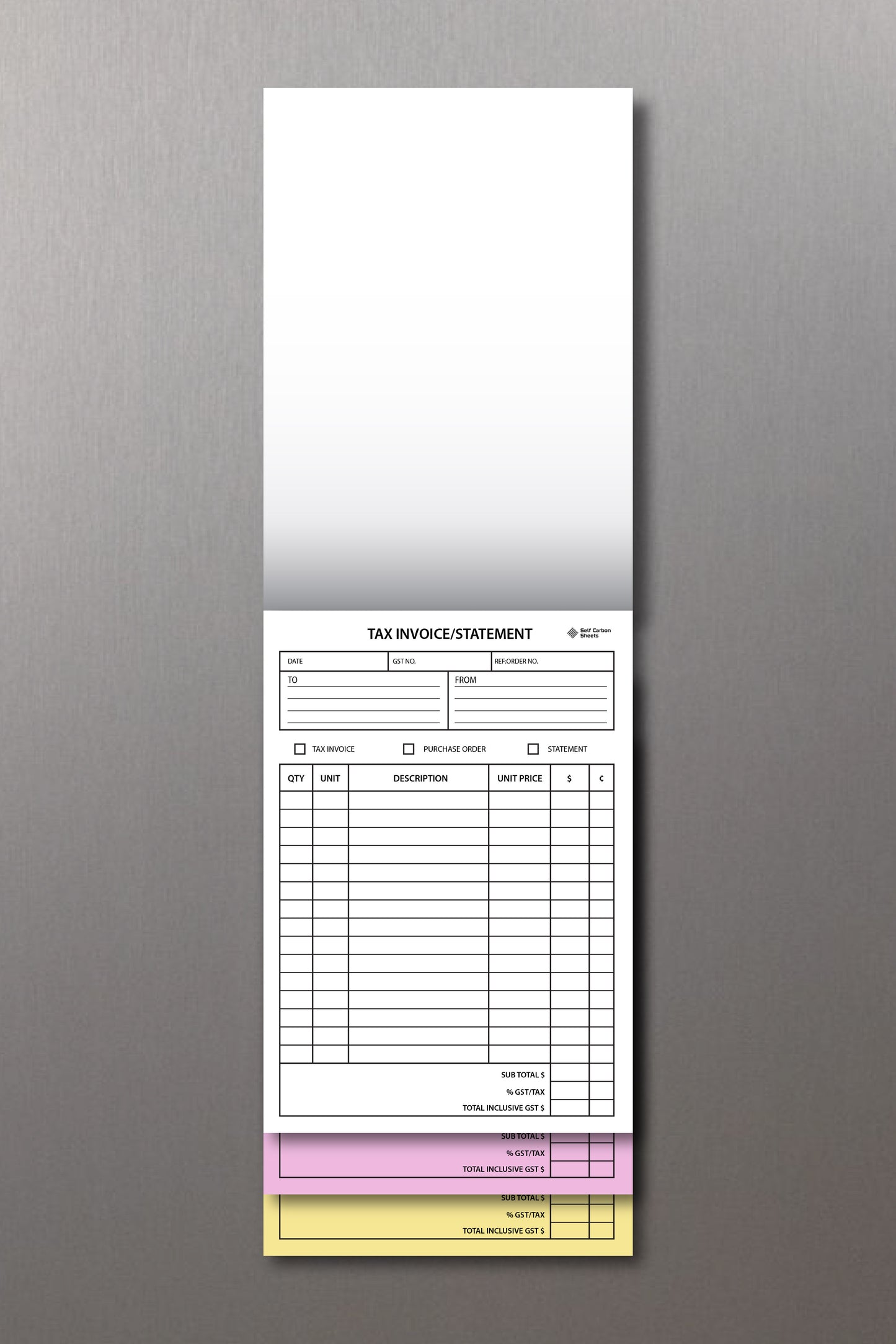 Custom Invoice Book