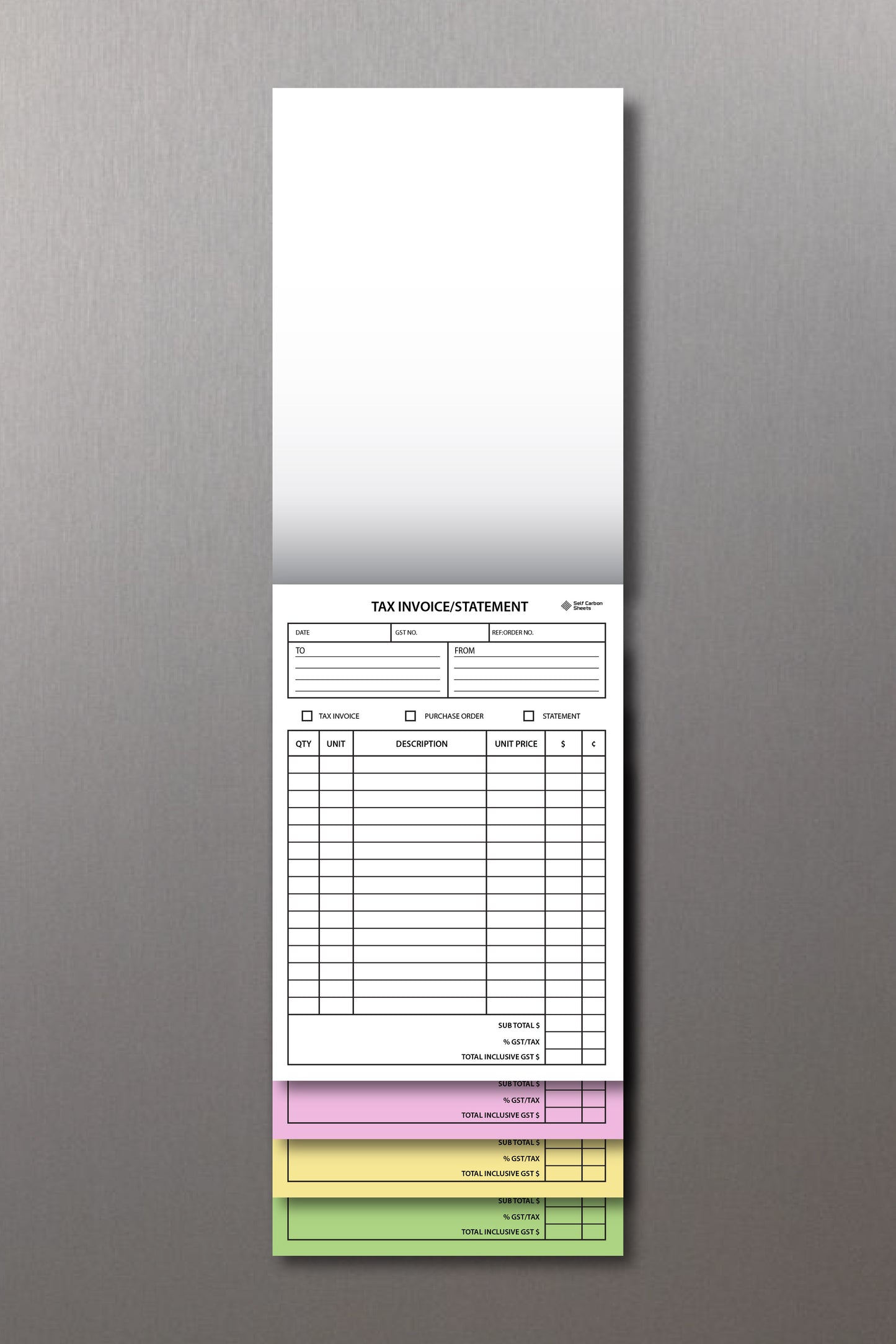 Custom Invoice Book