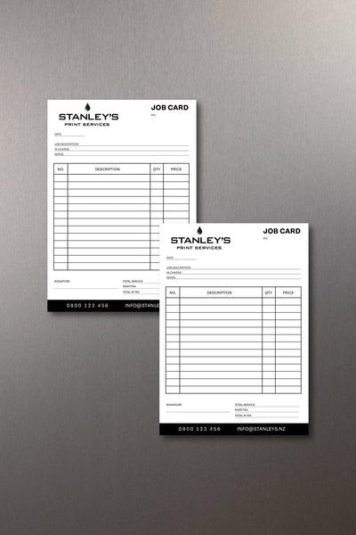 Custom Job Card | 50 Leaves Pad - 70gsm paper