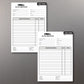 Custom Job Card | 50 Leaves Pad - 70gsm paper