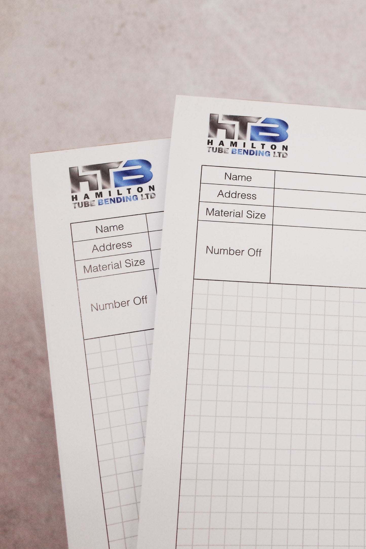 Custom Job Card | 50 Leaves Pad - 70gsm paper