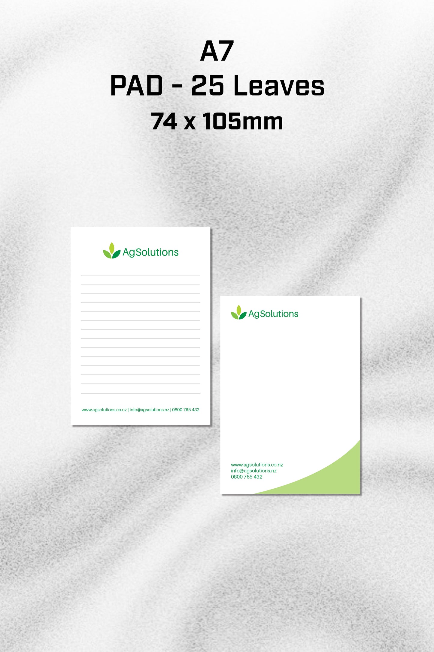 A7 Note Pad | 25 Leaves Pad - 70gsm paper
