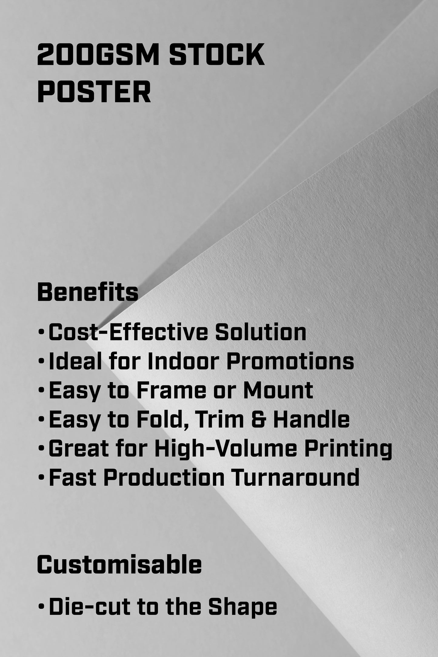 A2 200GSM Stock Poster