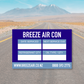 Air Con Service Sticker