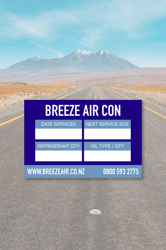 Air Con Service Sticker