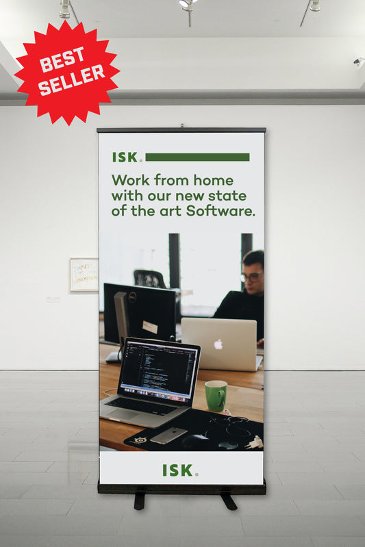 Advertising Roll Up Banner Black Base