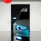 Luxury Car Rental Roll Up Banner Black Base